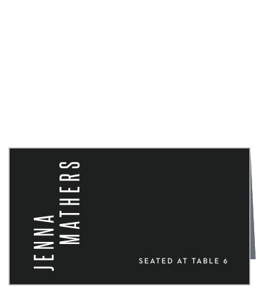Minimal Print Place Cards