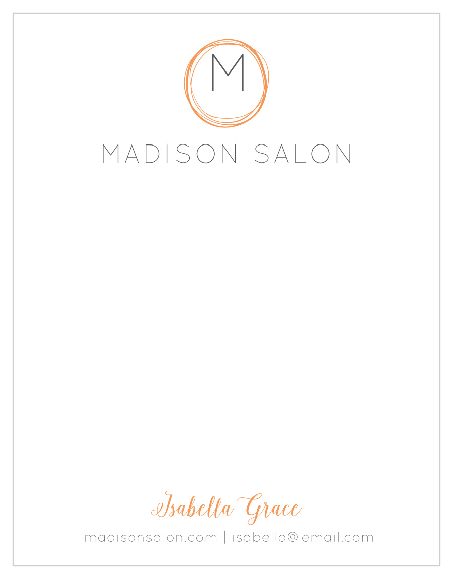 Modern Salon Business Stationery