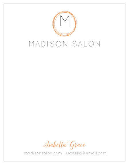 Modern Salon Business Stationery