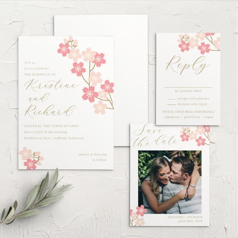 Sweet Blossoms Wedding Invitations