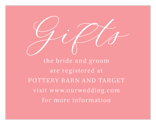 Sweet Blossoms Registry Cards