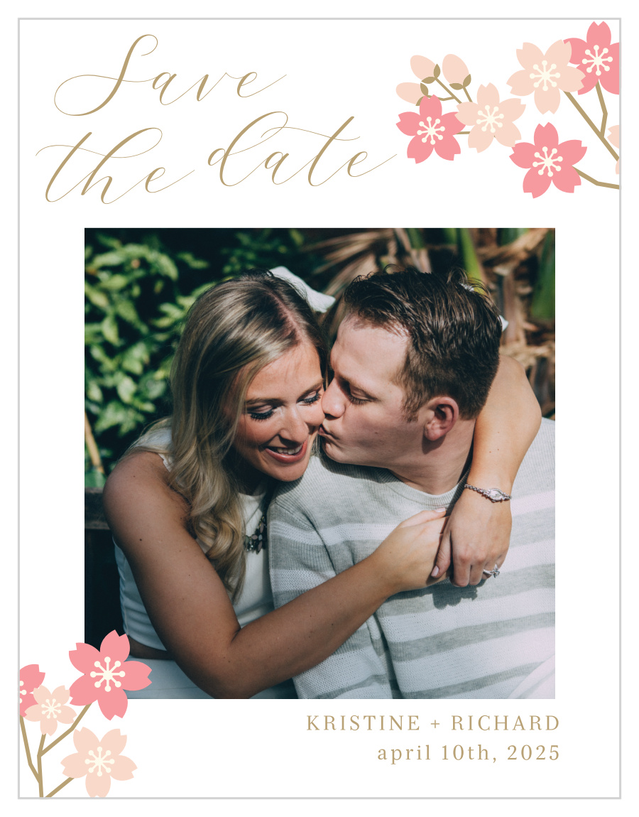 Sweet Blossoms Save the Date Magnets
