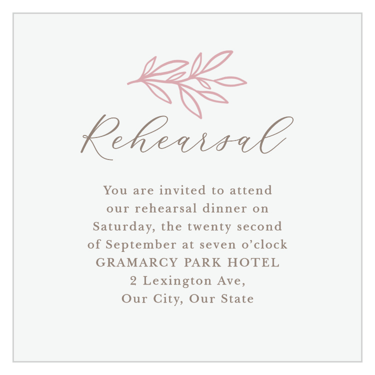 Circled Monogram Rehearsal Cards