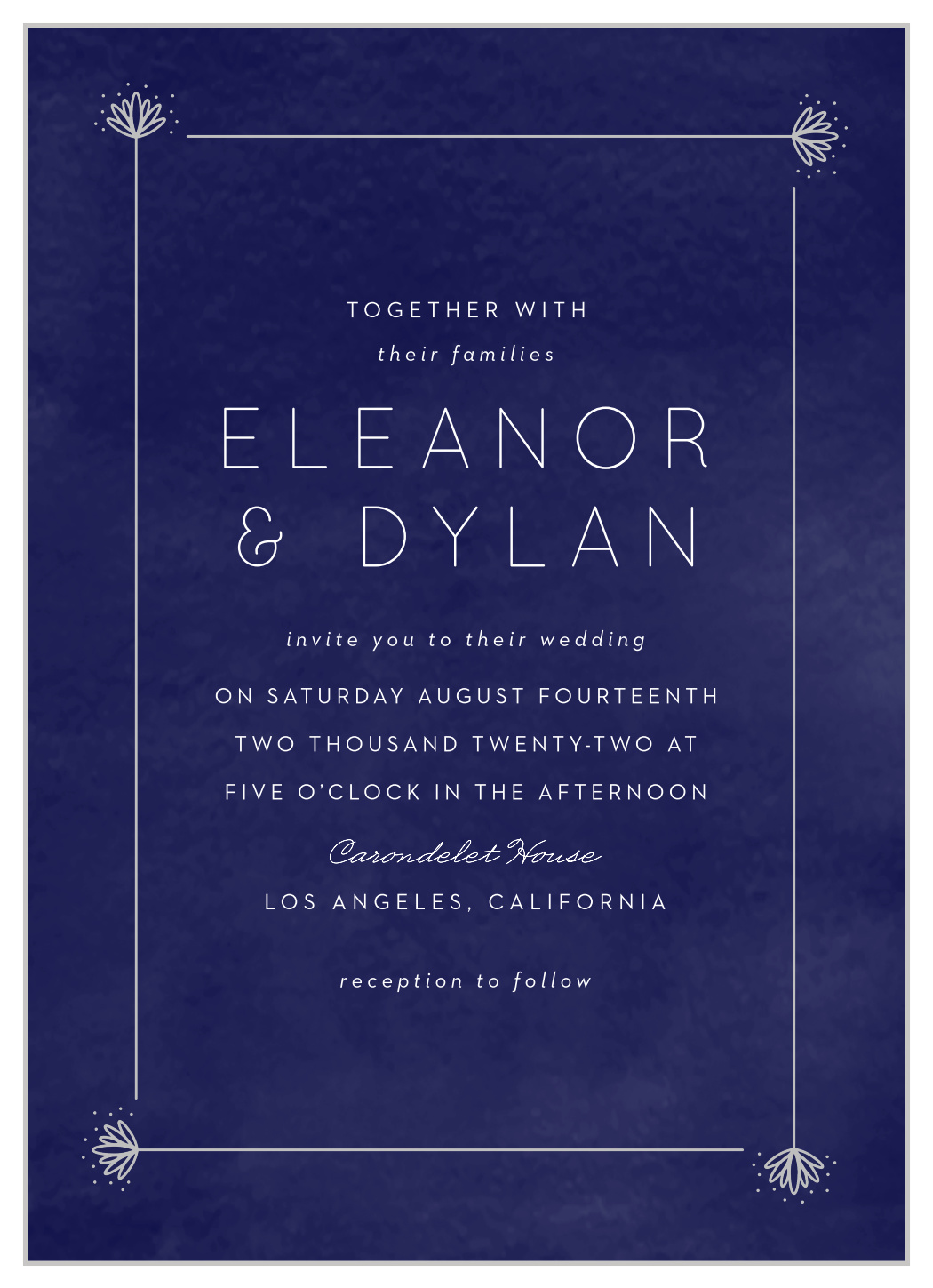 Classic Texture Wedding Invitations