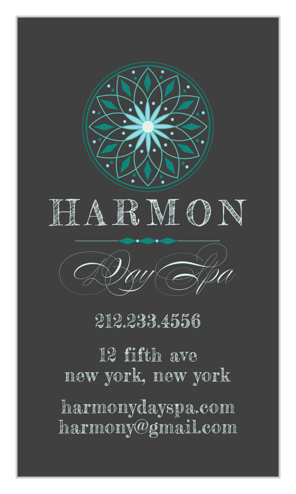 Harmony Spa Business Cards
