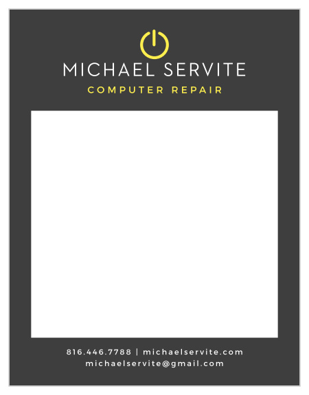 Computer Power Business Stationery
