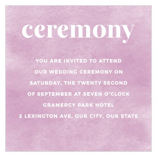 Fresh Paint Ceremony Cards