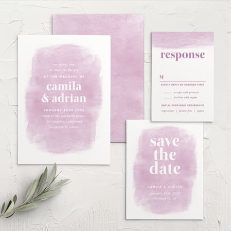 Fresh Paint Wedding Invitations