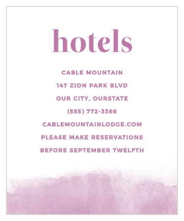 Fresh Paint Accommodation Cards