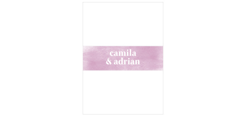 With Fresh Paint Wedding Belly Bands by Basic Invite, your invitations will stand out in a refined and organized way.