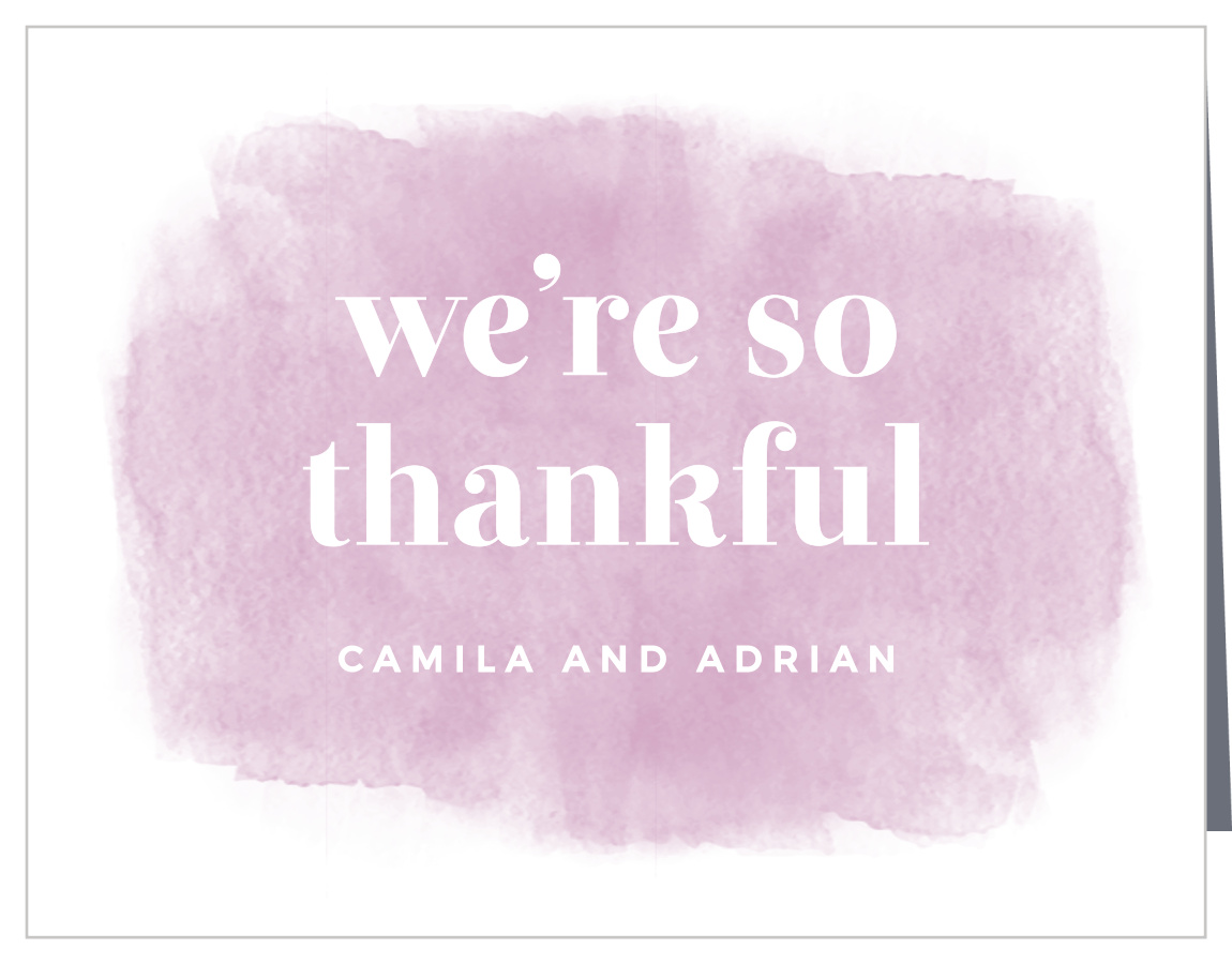 Fresh Paint Wedding Thank You Cards