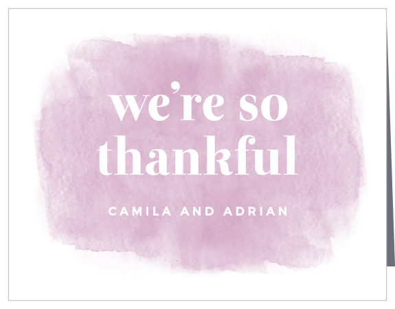 Fresh Paint Wedding Thank You Cards