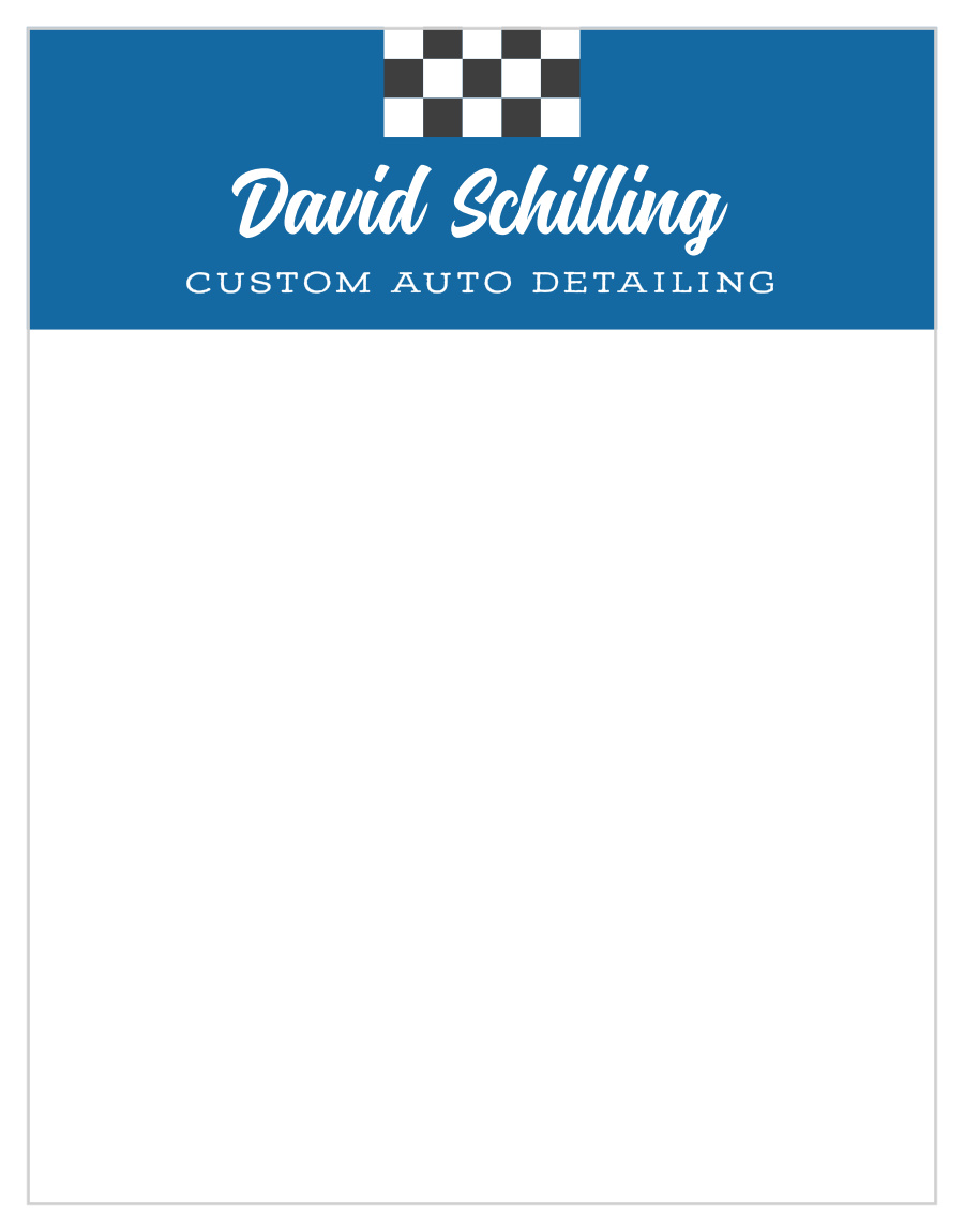 Checkered Flag Business Stationery