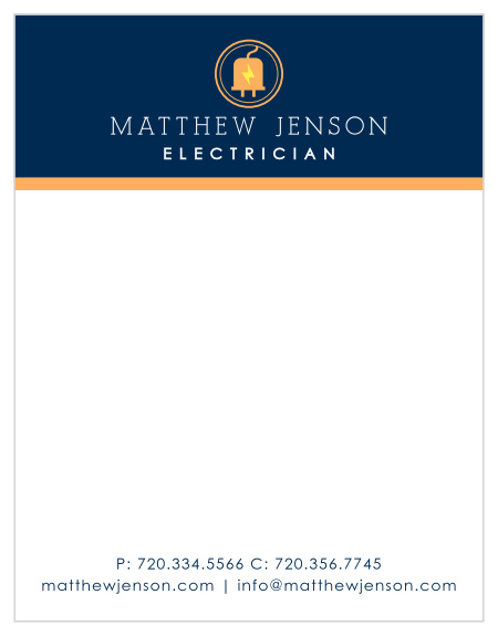 Electricity Bolt Business Stationery