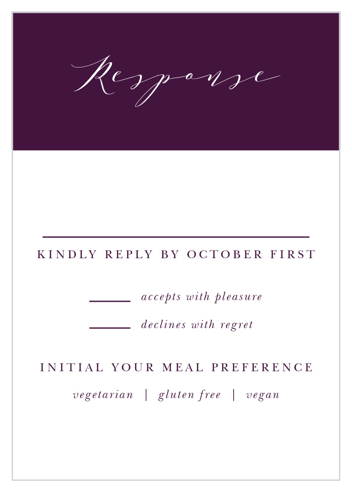 Grape Peonies Response Cards