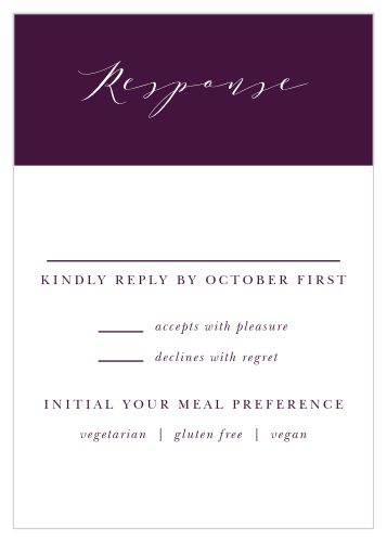 Grape Peonies Response Cards
