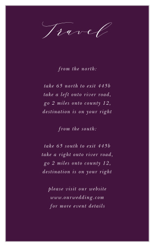 Grape Peonies Direction Cards