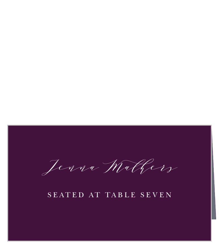 Grape Peonies Place Cards
