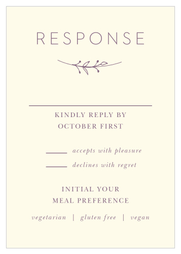 Gilded Wreath Response Cards