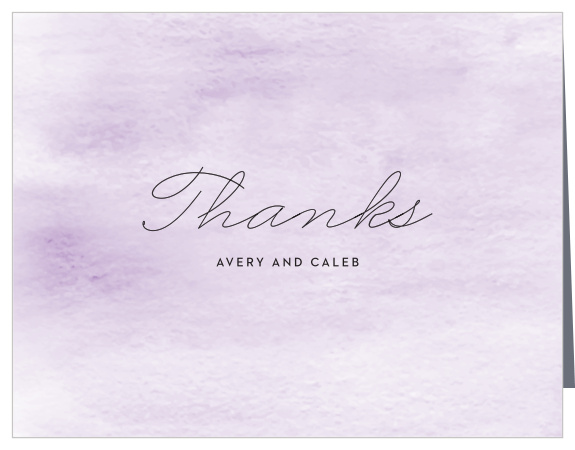 Simple Brushstroke Wedding Thank You Cards