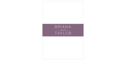 With Gilded Wreath Wedding Belly Bands, your invitations will stand out in a refined and organized way.