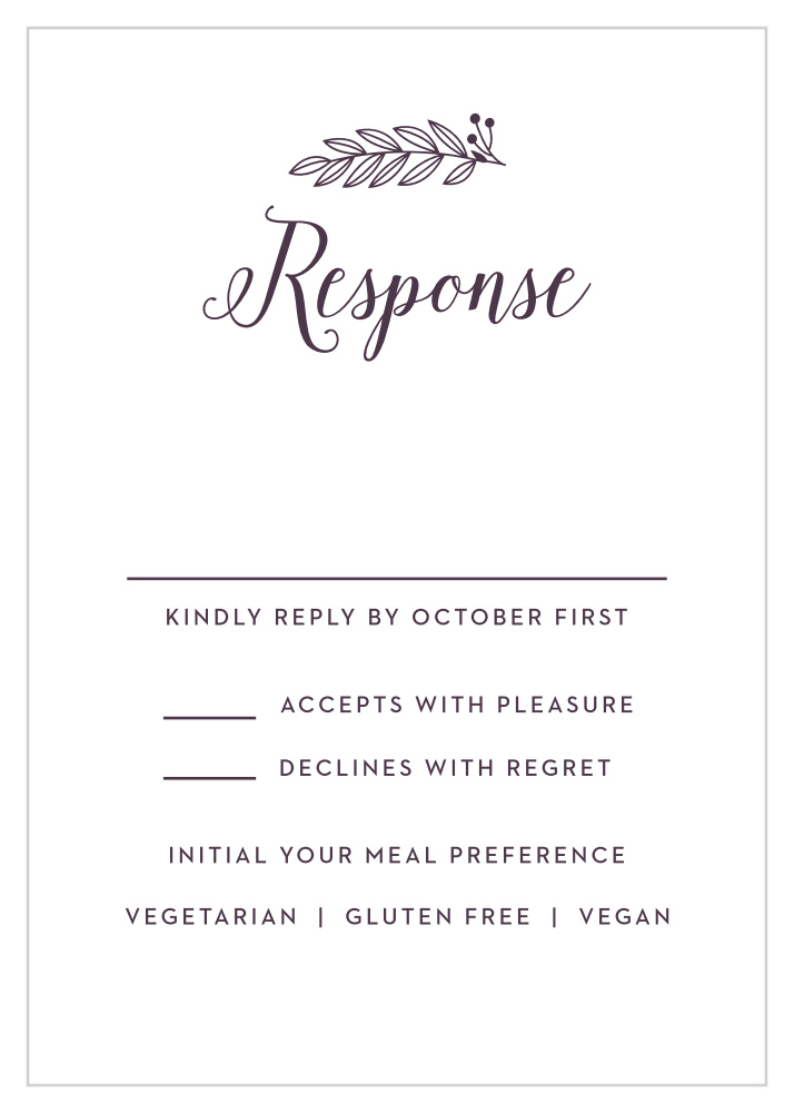 Wreath of Love Response Cards
