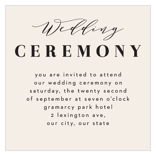 Cutest Couple Ceremony Cards