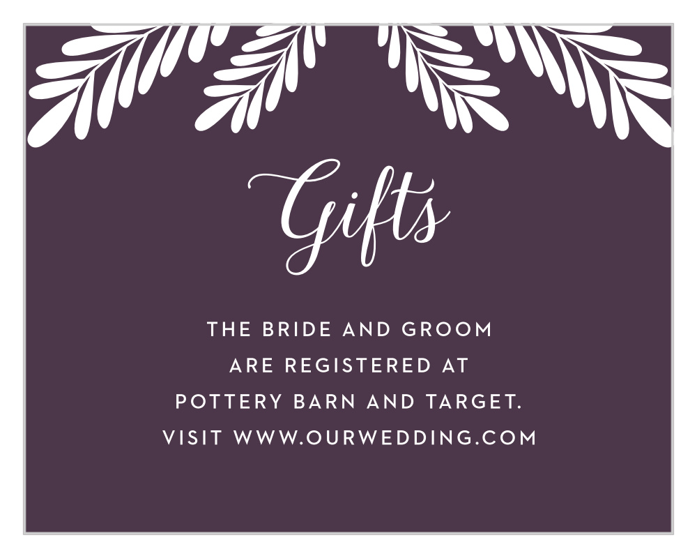 Wreath of Love Registry Cards
