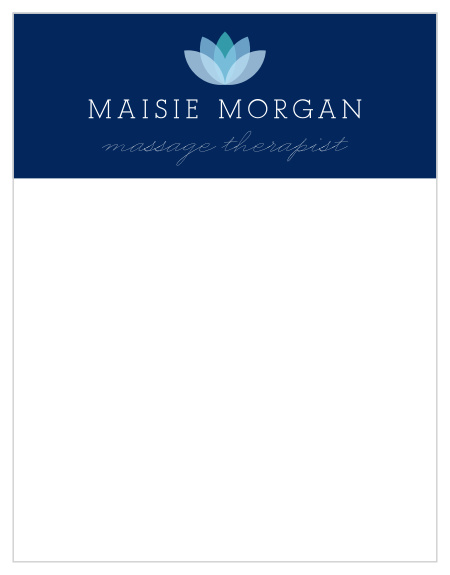 Send off the perfect handwritten notes to your clientele utilizing our Lotus Massage Business Cards.