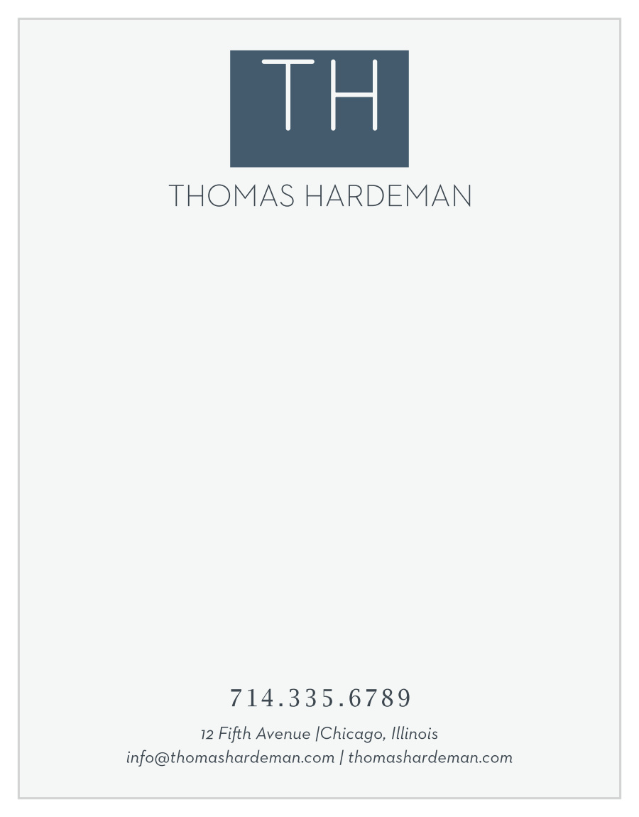 Monogram Attorney Business Stationery