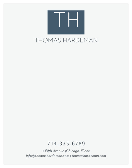 Monogram Attorney Business Stationery