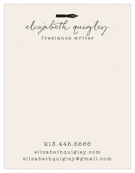 Vintage Pen Business Stationery