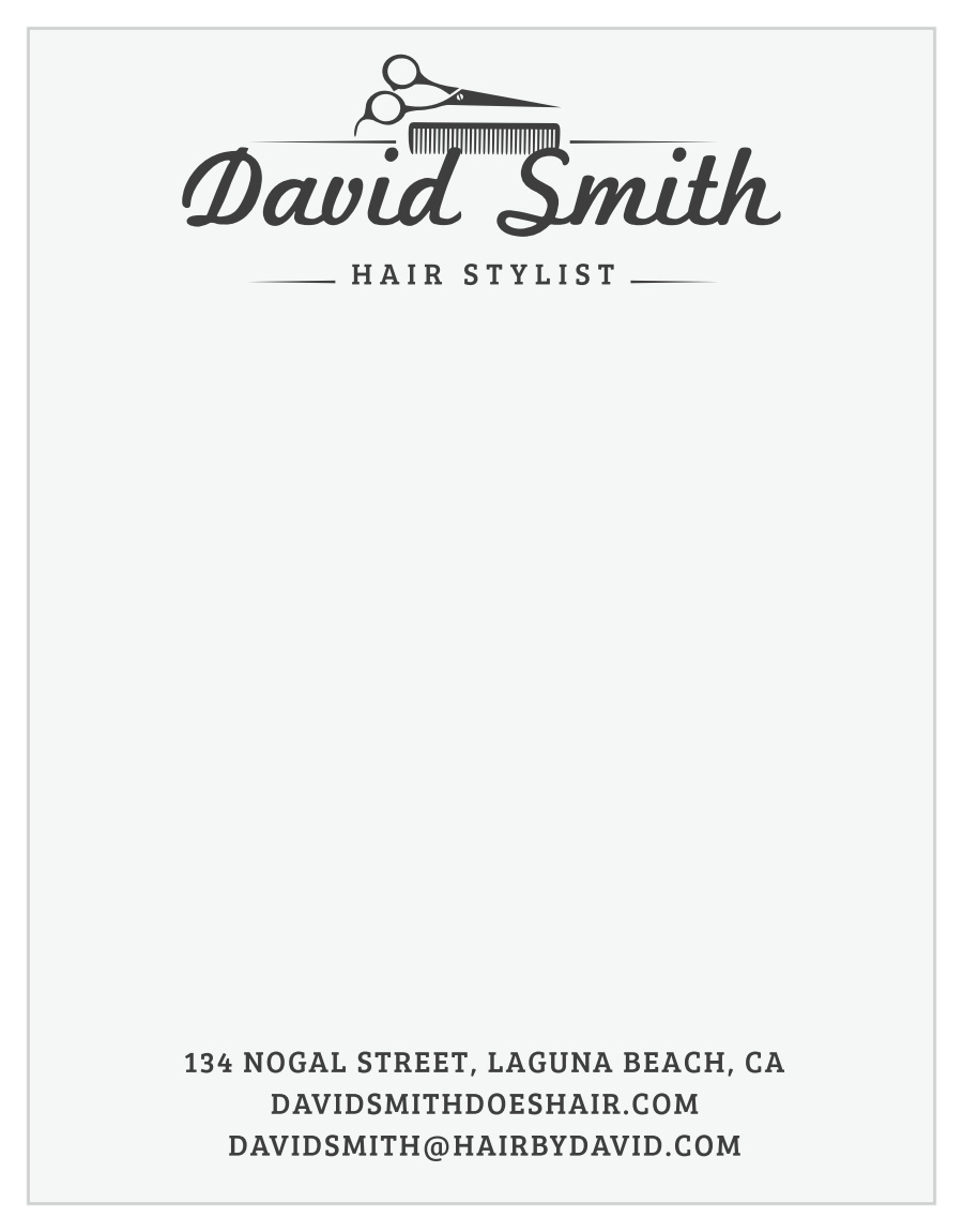 Retro Barber Business Stationery