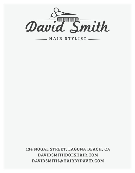 Retro Barber Business Stationery
