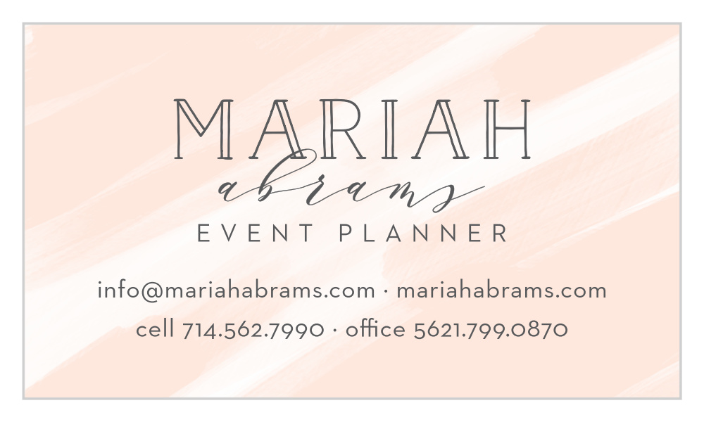 Painter Planner Business Cards