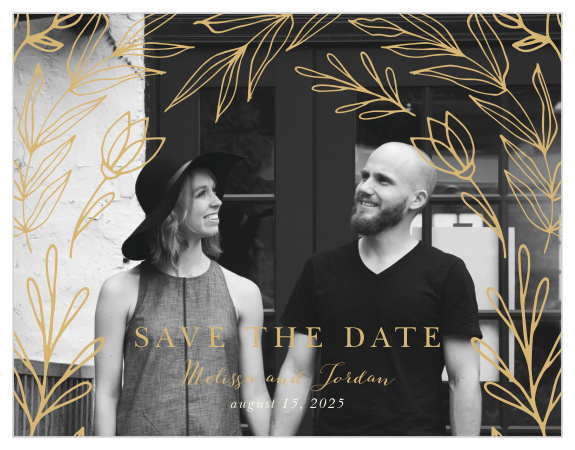 Ensure your guests remember your special day with our Foliage Arch Save-the-Date-Magnets.