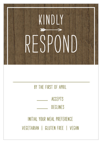 Rustic Union Response Cards