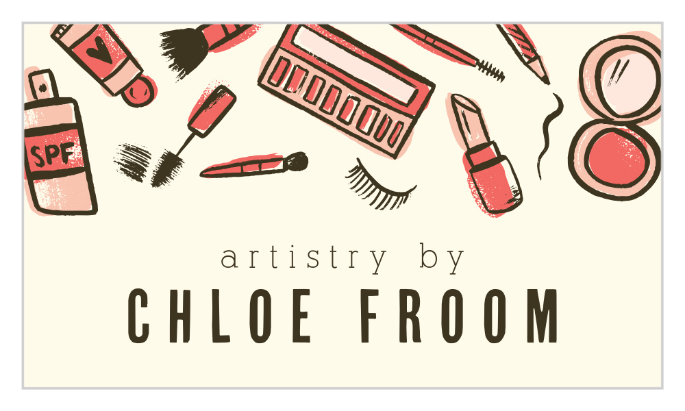 Doodled Cosmetics Business Cards