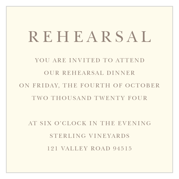 Foliage Arch Rehearsal Cards