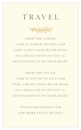 Foliage Arch Direction Cards