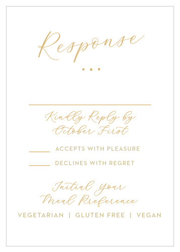 Golden Wildflowers Response Cards