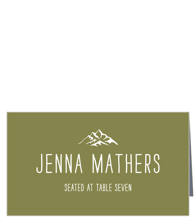 Rustic Union Place Cards