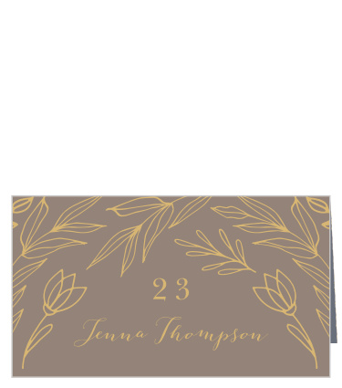 Let your guests know exactly where to be with our exquisite Foliage Arch Place Cards. 