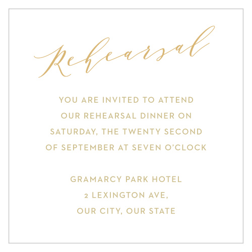 Golden Wildflowers Rehearsal Cards