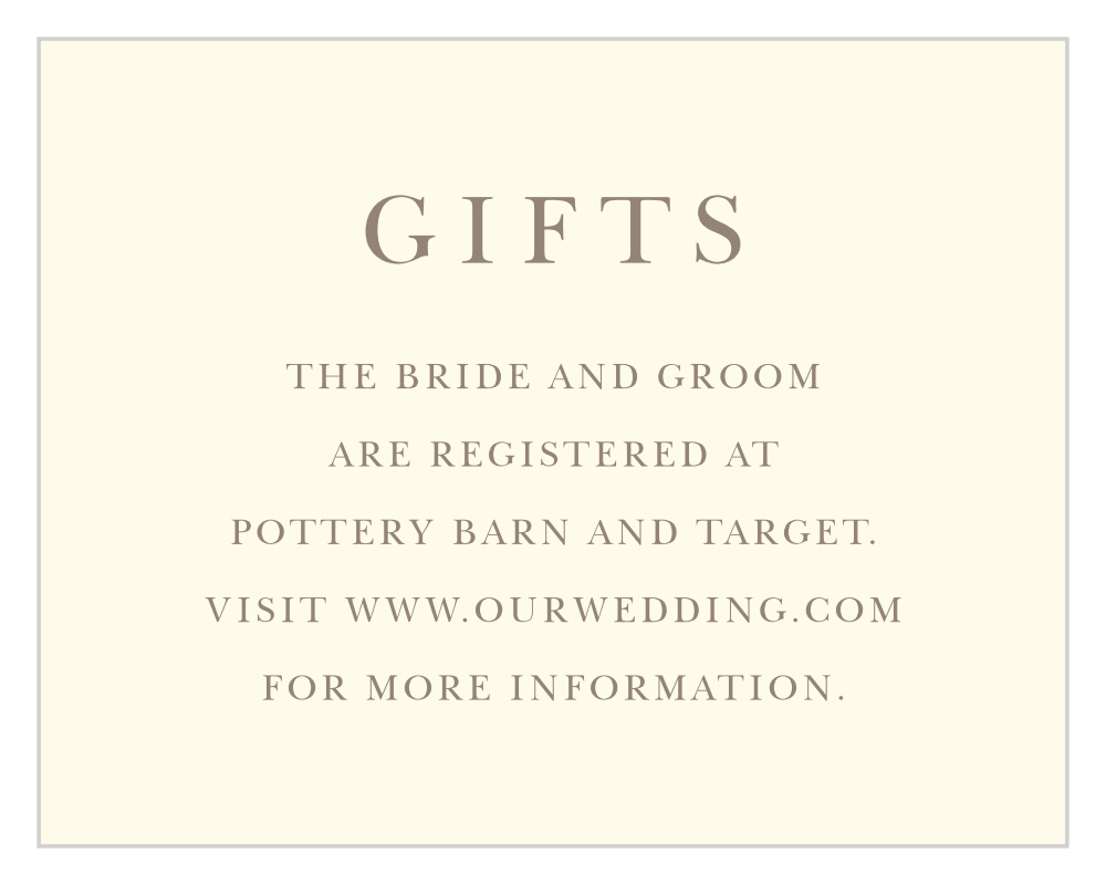 Foliage Arch Registry Cards