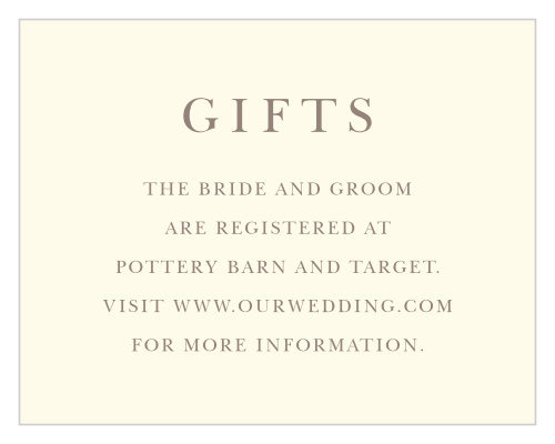 Foliage Arch Registry Cards