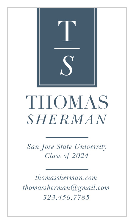 Student Banner Business Cards