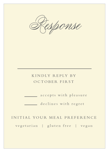 Rustic Ampersand Response Cards