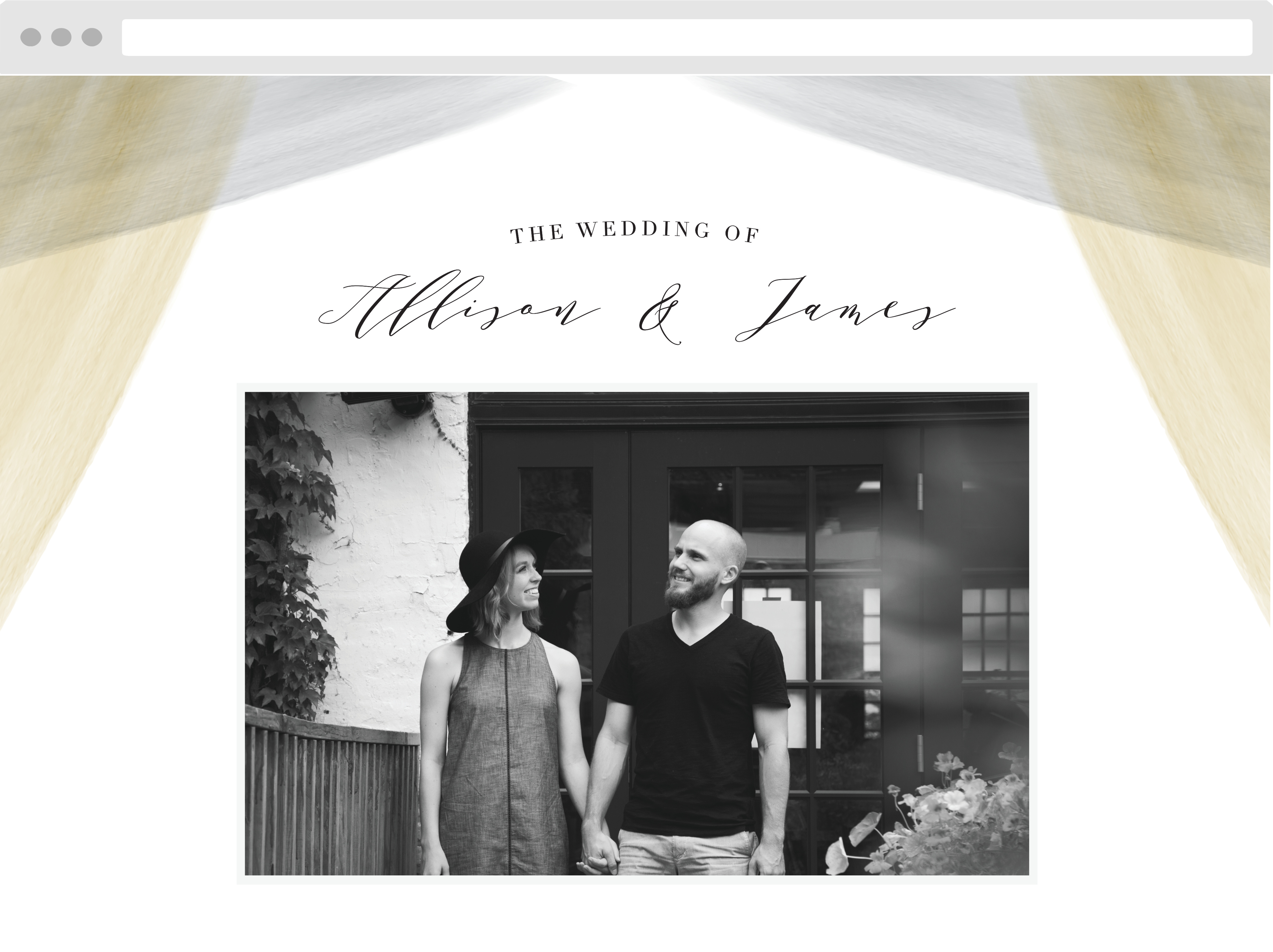 Luxe Watercolor Wedding Website