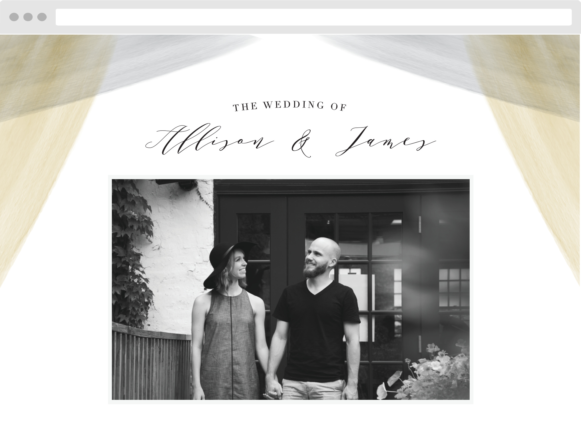 Luxe Watercolor Wedding Website